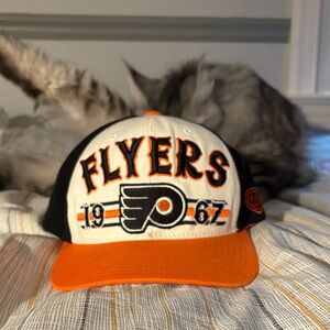 Flyers Black and Orange Cap